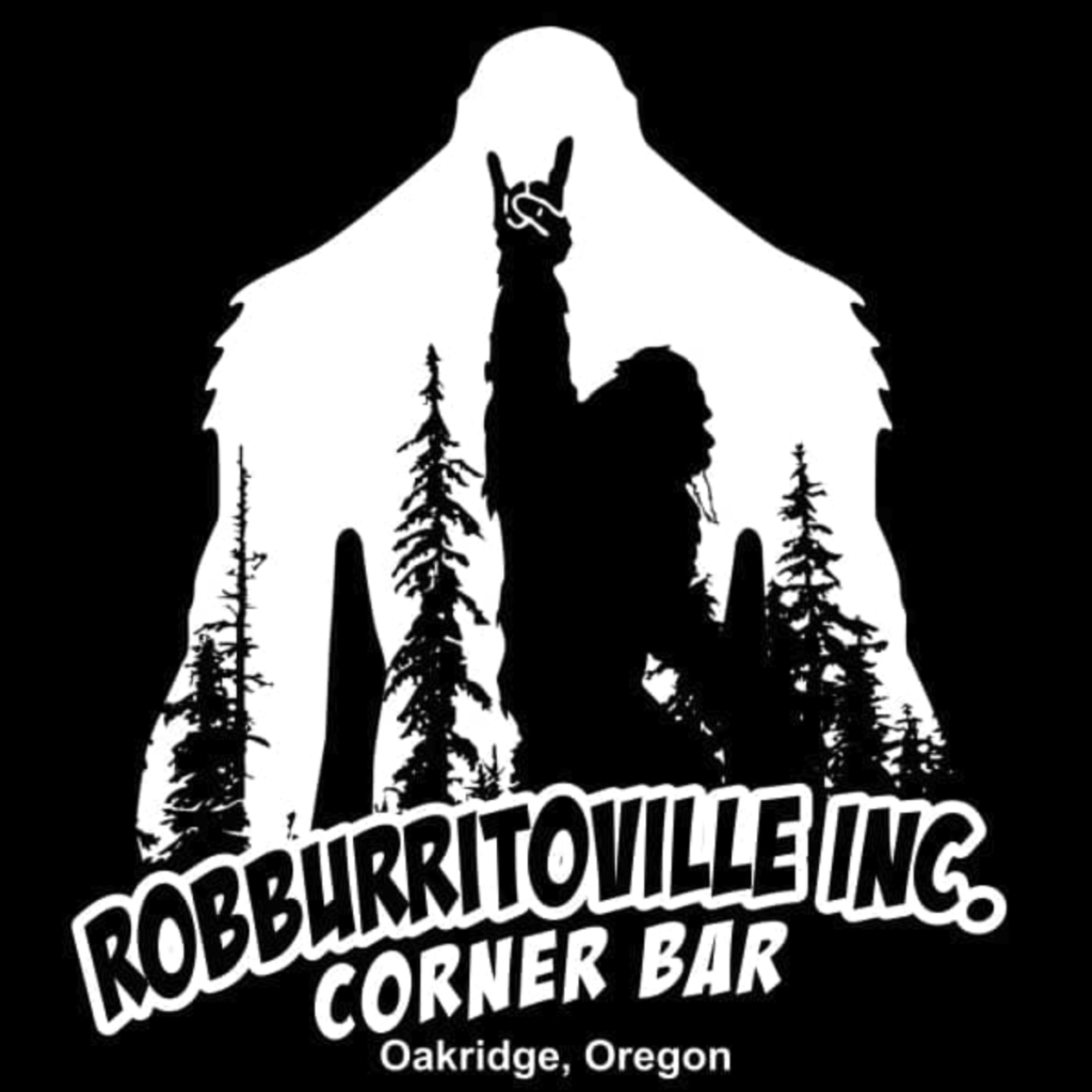 logo: Robburritoville Inc. Corner Bar - Oakridge, Oregon